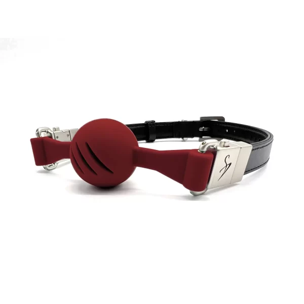 Ballknebel Ball Gag »Air« Silikon Rot – Black Swan DesignZ 3
