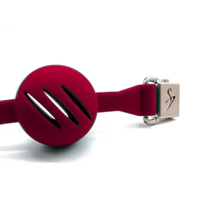 Ballknebel Ball Gag »Air« Silikon Rot – Black Swan DesignZ 9