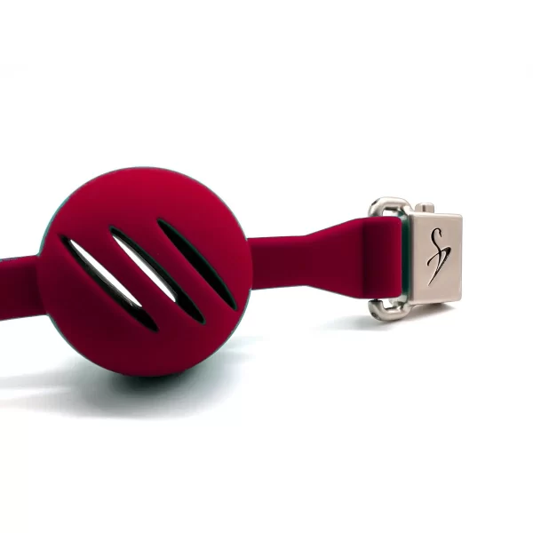 Ballknebel Ball Gag »Air« Silikon Rot – Black Swan DesignZ 4