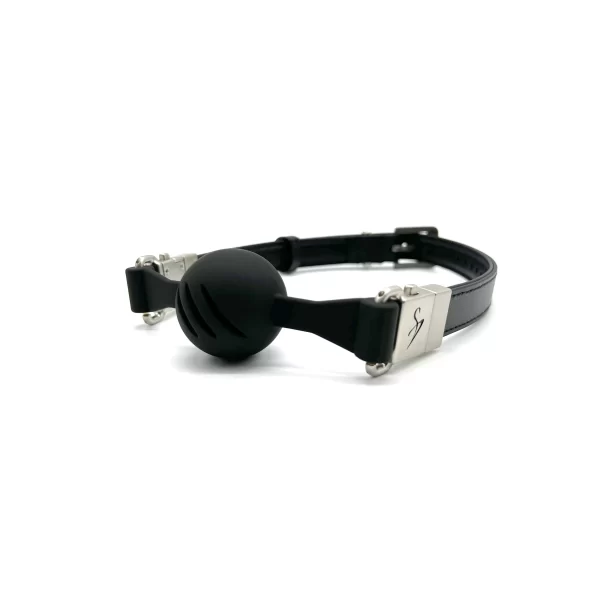 Ballknebel Ball Gag »Air« Silikon Schwarz – Black Swan DesignZ 3