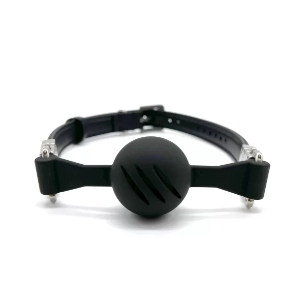 Ballknebel Ball Gag »Air« Silikon Schwarz – Black Swan DesignZ 4