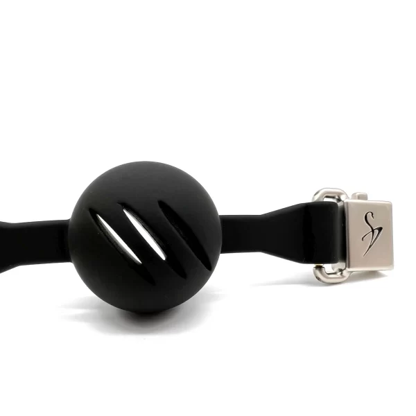 Ballknebel Ball Gag »Air« Silikon Schwarz – Black Swan DesignZ 5