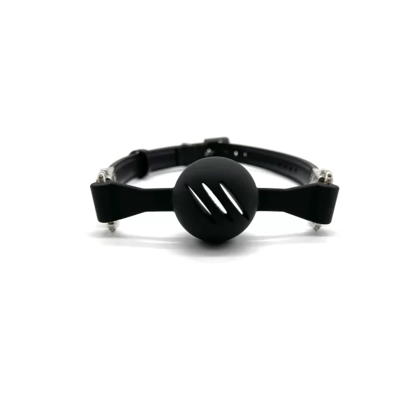 Ballknebel Ball Gag »Air« Silikon Schwarz – Black Swan DesignZ 7