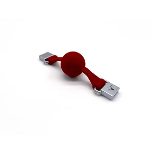 Ballknebel Ball Gag »Full« Silikon Rot – Black Swan DesignZ 9
