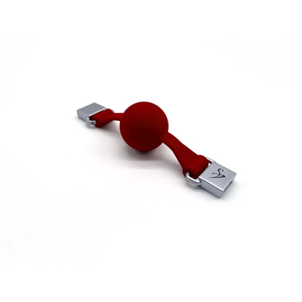 Ballknebel Ball Gag »Full« Silikon Rot – Black Swan DesignZ 3