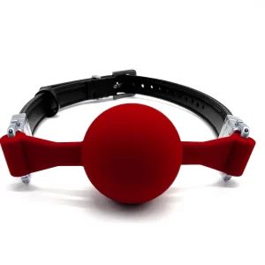 Ballknebel Ball Gag »Full« Silikon Rot – Black Swan DesignZ 13