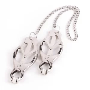 Lieblingstoys Brustklammern – Clover Clamps Mit Kette, Chrom 10