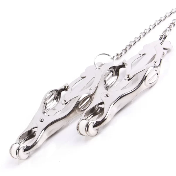 Lieblingstoys Brustklammern – Clover Clamps Mit Kette, Chrom 4