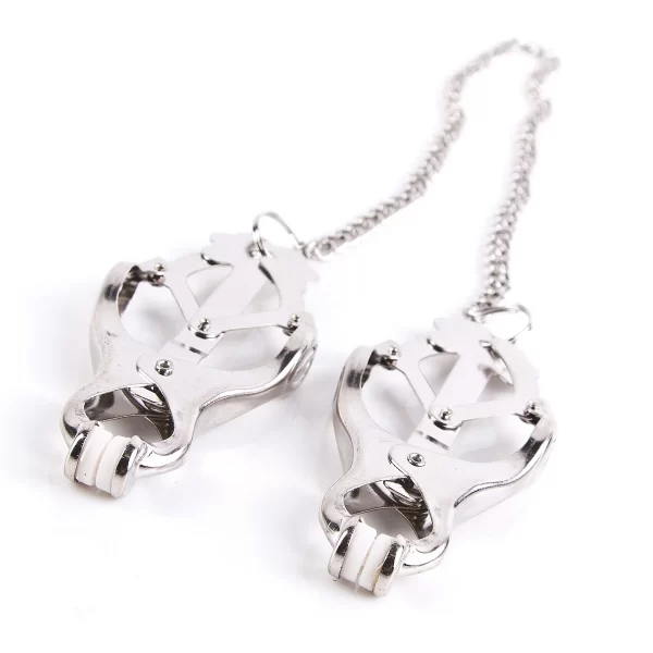Lieblingstoys Brustklammern – Clover Clamps Mit Kette, Chrom 5