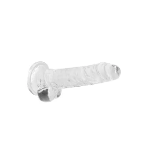 RealRock »Crystal Clear Dildo 17 Cm« Mit Hoden Und Saugnapf 12
