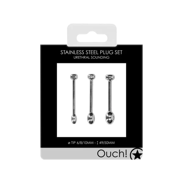 Ouch! Edelstahl Penisplug Set »Urethral Sounding« 3