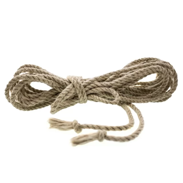Baumwollseil.de Hanfseil Naturfarben 8 Meter 5 Mm Fesselfertig 1