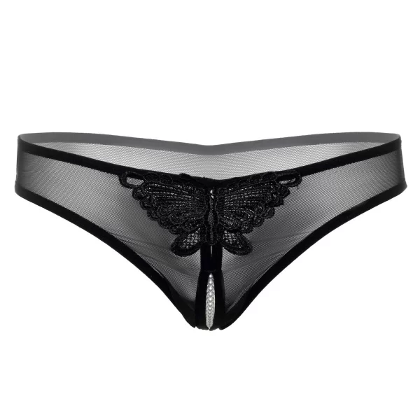 Lieblingsteile »Indra« Thong Mit Perlenkette Im Offenen Schritt 1