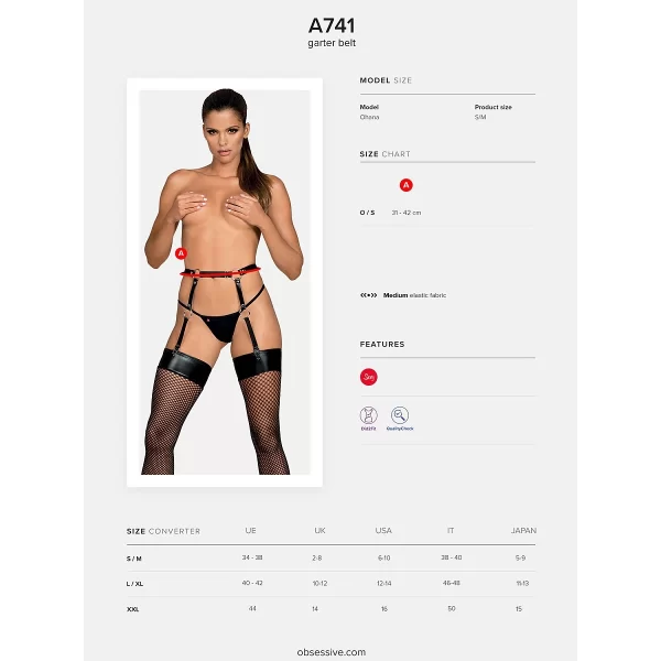 Kunstleder-Strumpfhalter Von Obsessive 7