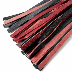 Langer Flogger »PainWolf« Aus Hochwertigem Leder | Wine Red 9
