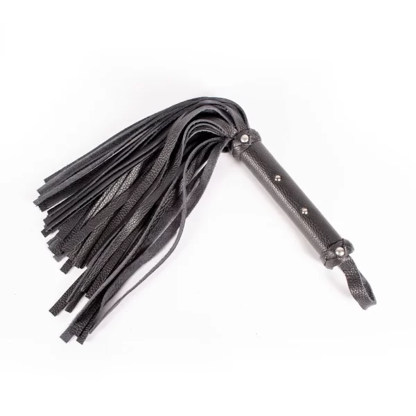 Mittlerer Flogger »PainWolf« Aus Hochwertigem Leder | Schwarz 1