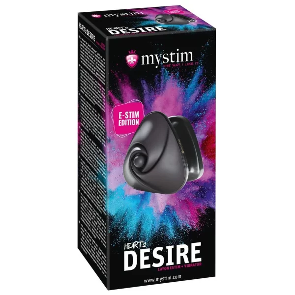 Mystim »Heart’s Desire – Black Edition« Vibrator + Estim 1