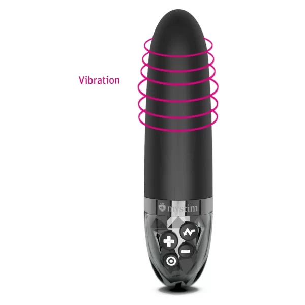 Mystim »Sleek Freak – Black Edition« Vibrator + Estim 6