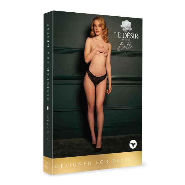 Lieblingsteile Ouvert-Slip »Zoé« Elastic Lace Mit Schnürung Am Po 3