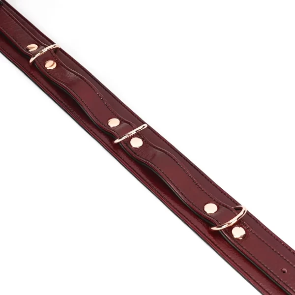 Schenkelbänder »Wine Red« Aus Leder Von »LiebeSeele« 4