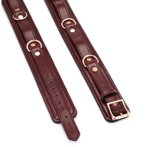 Schenkelbänder »Wine Red« Aus Leder Von »LiebeSeele« 16