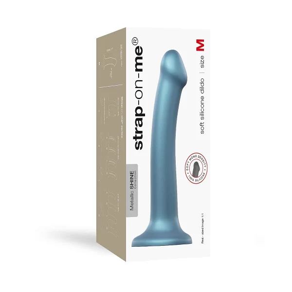 »Soft Silicone Dildo« Von Strap-on-me, Metallic Shine Blau 4