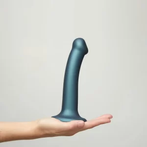 »Soft Silicone Dildo« Von Strap-on-me, Metallic Shine Blau 13