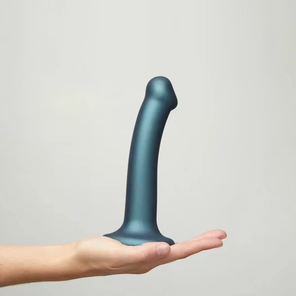 »Soft Silicone Dildo« Von Strap-on-me, Metallic Shine Blau 5